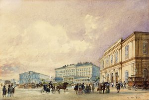 Södra stationen, Wien; Södra stationen, Wien, 1852 av Rudolf von Alt