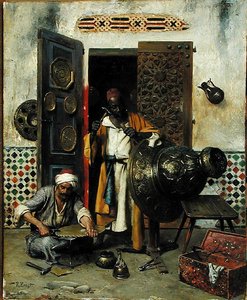 Metallarbetaren, ca 1888 (olja på panel) av Rudolphe Ernst