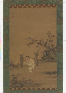 Zhu Maichen, ca 1450 (bläck och färg på siden) av Rui Shi