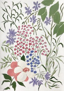 Färgglada trädgårdsblommor