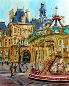 The Streets of Paris, 2024 (olja på duk)
