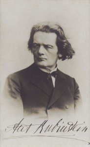 Anton Rubinstein, rysk kompositör, dirigent och pianist (s/v foto) av Russian Photographer (after)