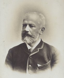 Porträtt av Pjotr Iljitj Tjajkovskij av Russian Photographer