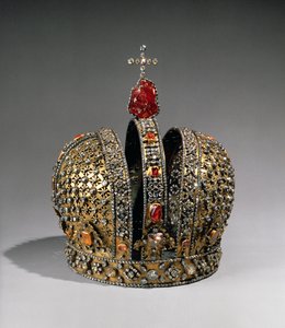Kejsarinnan Anna Ioannovnas krona, St. Petersburg, 1730 (silver, guld och ädelstenar)
