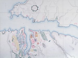Karta över Sevastopol, 1854