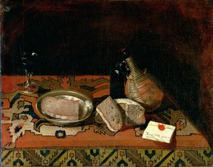 Stilleben med en matta duk, c.1730