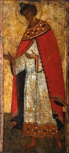 Saint Prince Gleb, 1400-talet. av Russian icon.