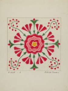 Applikation Quilt, ca. 1940.