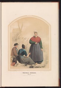 Traditionell dräkt av Oldenzaal i Overijssel, 1857 Provinsen Overijssel. Oldenzaal / XXXIII (titel på objekt) av Ruurt de Vries