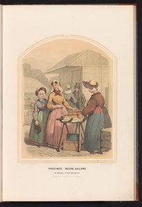 Traditionella dräkter av Beemster, Purmer och Wormer i norra Holland, 1857 Provinsen norra Holland. de Beemster Purmer Wormer etc. / XXII (titel på objekt) av Ruurt de Vries
