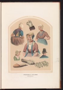 Folkdräkt från ön Walcheren i Zeeland, 1857 Provinsen Zeeland. Island of Walcheren / XXXI (titel på objekt)