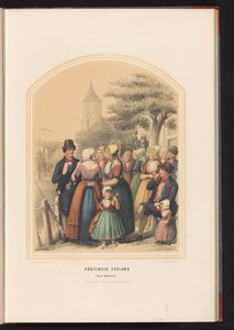 Traditionell dräkt av ön Walcheren i Zeeland, 1857 Provinsen Zeeland. Island of Walcheren / XIII (titel på objekt)