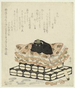 Statyett av en oxe av Ryuryukyo Shinsai