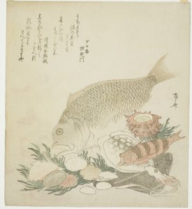 Fisk och snäckor av Ryuryukyo Shinsai