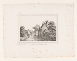 Utsikt i byn Velsen Vue pris dans le village de Velsen (titel på objekt) av S.F. Sanders