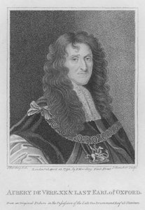 Aubery de Vere, XX och siste earlen av Oxford (gravyr)