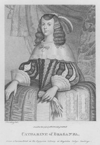 Katarina av Braganza (gravyr) av S. (after) Harding