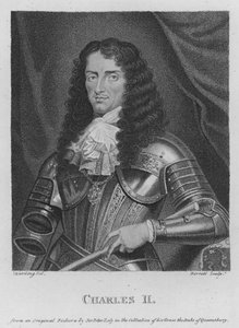 Karl II (gravyr) av S. (after) Harding