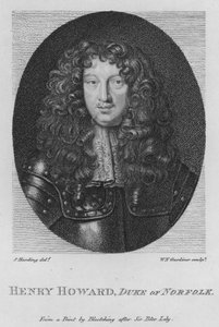 Henry Howard, hertig av Norfolk (gravyr) av S. (after) Harding