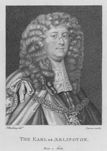 The Earl of Arlington (gravyr) av S. (after) Harding