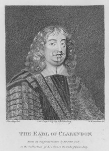 The Earl of Clarendon (gravyr) av S. (after) Harding