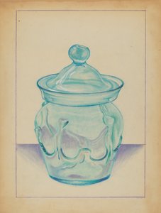 Glasbehållare av S. Brodsky