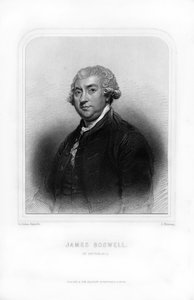 James Boswell, 9th Laird of Auchinleck, skotsk advokat, dagbokförfattare och författare, 1870. av S. Freeman