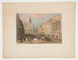 State Street, Boston, illustration för Nathaniel Parker Willis