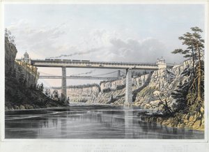 Grand Trunk Railway of Canada: Victoria Bridge, 1854 av S. Russell