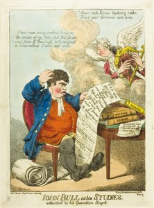 John Bull vid sina studier av S. W. Fores
