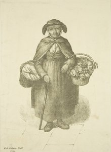 Old Kingswood Flower Seller, ca 1828 av S. or D. A. Peters