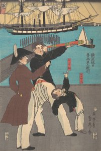 Ryssar njuter av en semester i Yokohama, 1861.