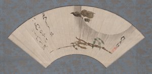 Skördemåne och korpböna med haiku av Sakai Hoitsu