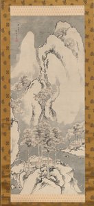Snölandskap, 1744. av Sakaki Hyakusen