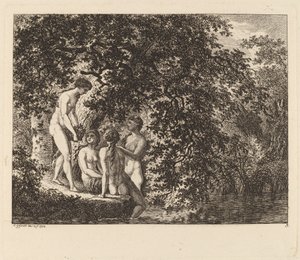 Flicka som bär en fruktkorg, 1770.
