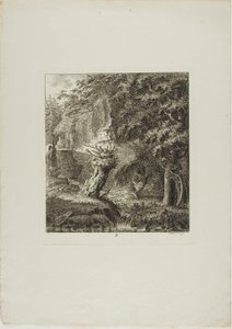 Landskap tillägnade M. Warelet av Salomon Gessner