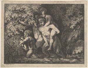 Satyrfamiljen, på väg, 1700-talet.