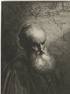 Porträtt av en gammal man med skägg av Salomon Savery