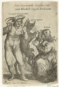 Tecknad film om Cromwell, ca 1652-1654 Siet t