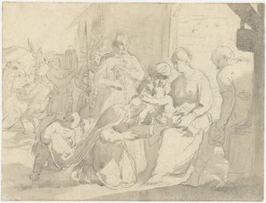 Tillbedjan av kungarna av Salomon de Bray (attributed to)