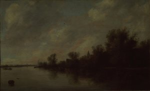 Flodutsikt, 1631 av Salomon van Ruisdael or Ruysdael