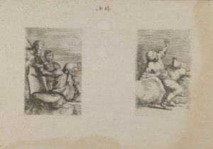 (Figurinserie) Tre soldater av Salvator Rosa