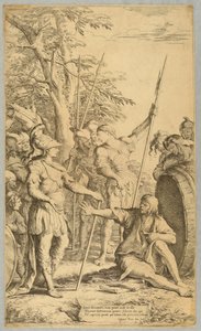 Alexander besöker Diogenes av Salvator Rosa