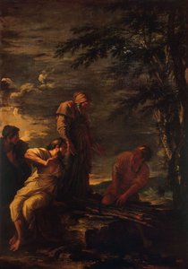 Demokrit och Protagoras, 1663-1664 av Salvator Rosa