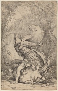 Jason och draken av Salvator Rosa