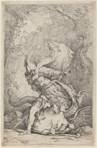 Jason och draken av Salvator Rosa