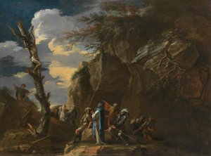 Polykrates korsfästelse av Salvator Rosa
