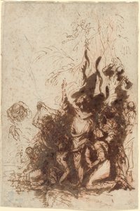 Uppväckande av Lasarus av Salvator Rosa