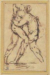 Ringkämpfer av Salvator Rosa