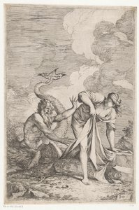 Scylla flyr från Glaucus av Salvator Rosa